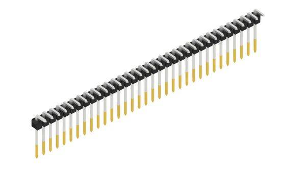 Fischer Elektronik Stiftleiste (Standard) Anzahl Reihen: 1 SL1810833S 10St.