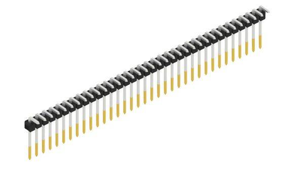 Fischer Elektronik Stiftleiste (Standard) Anzahl Reihen: 1 SL1810835S 10St.