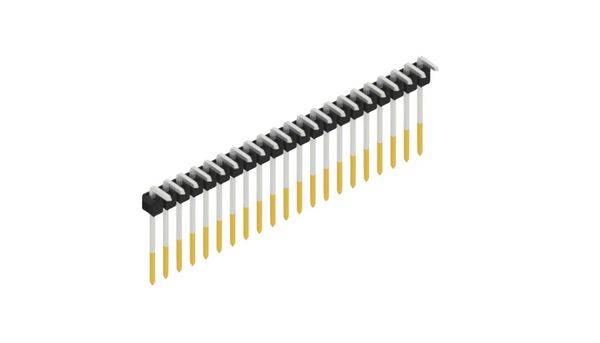 Fischer Elektronik Stiftleiste (Standard) Anzahl Reihen: 1 SL1813221S 10St.