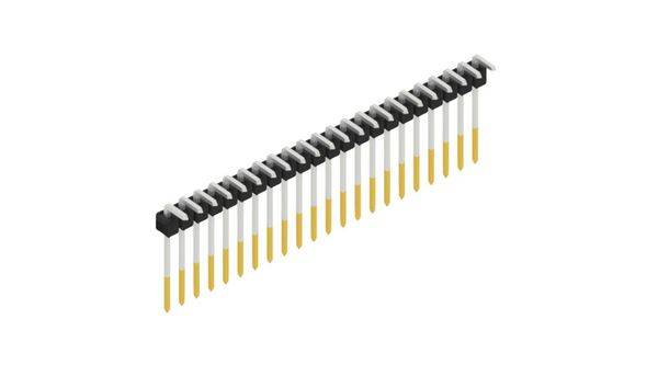 Fischer Elektronik Stiftleiste (Standard) Anzahl Reihen: 1 SL1813222S 10St.