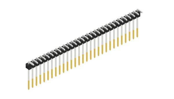 Fischer Elektronik Stiftleiste (Standard) Anzahl Reihen: 1 SL1813229S 10St.