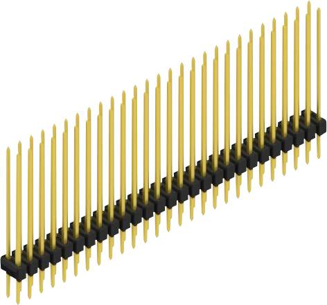 Fischer Elektronik Stiftleiste (Standard) Anzahl Reihen: 2 SL223054G 10St.