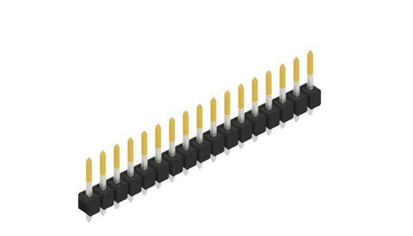 Fischer Elektronik Stiftleiste (Standard) Anzahl Reihen: 1 10053928 10St.