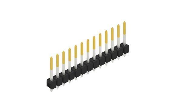 Fischer Elektronik Stiftleiste (Standard) Anzahl Reihen: 1 10054145 10St.
