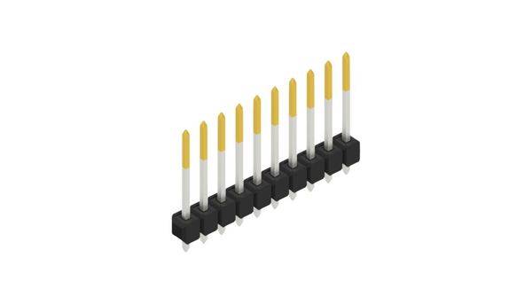 Fischer Elektronik Stiftleiste (Standard) Anzahl Reihen: 1 10054249 10St.