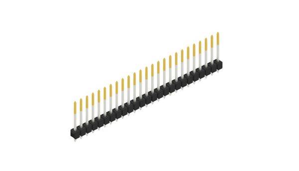 Fischer Elektronik Stiftleiste (Standard) Anzahl Reihen: 1 10054296 10St.