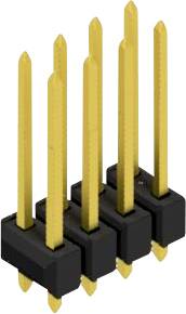 Fischer Elektronik Stiftleiste (Standard) Anzahl Reihen: 2 10054799 10St.