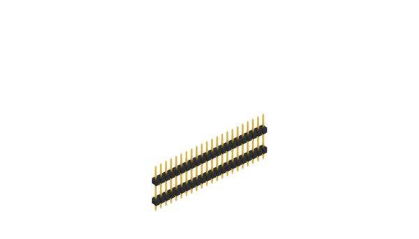 Fischer Elektronik Stiftleiste (Standard) Anzahl Reihen: 1 SL512122G 10St.