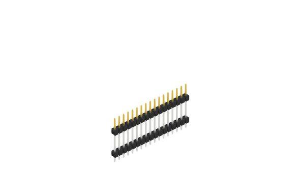 Fischer Elektronik Stiftleiste (Standard) Anzahl Reihen: 1 SL514717S 10St.