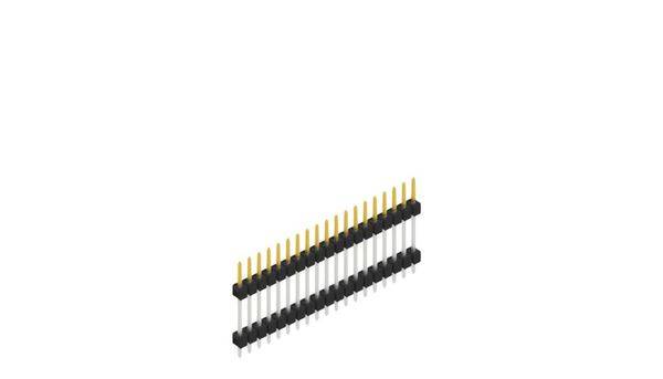 Fischer Elektronik Stiftleiste (Standard) Anzahl Reihen: 1 10056631 10St.