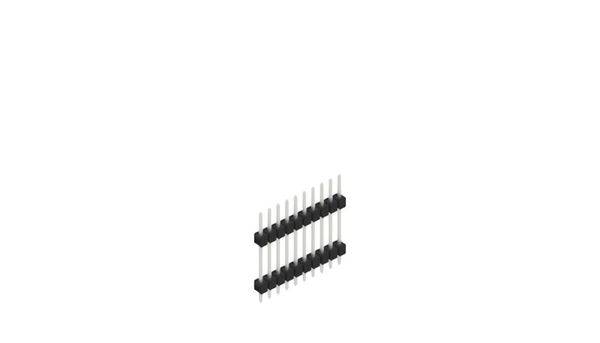 Fischer Elektronik Stiftleiste (Standard) Anzahl Reihen: 1 10056667 10St.