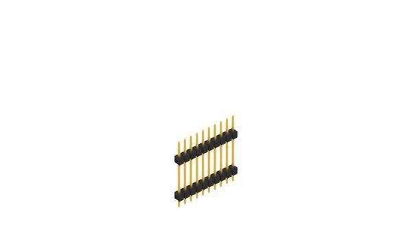 Fischer Elektronik Stiftleiste (Standard) Anzahl Reihen: 1 10056711 10St.