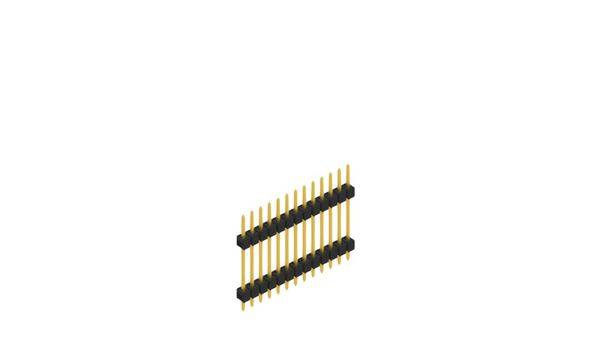 Fischer Elektronik Stiftleiste (Standard) Anzahl Reihen: 1 10056716 10St.