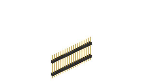 Fischer Elektronik Stiftleiste (Standard) Anzahl Reihen: 1 SL517219G 10St.