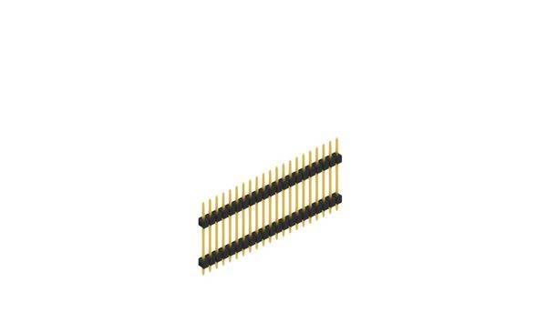 Fischer Elektronik Stiftleiste (Standard) Anzahl Reihen: 1 SL517221G 10St.