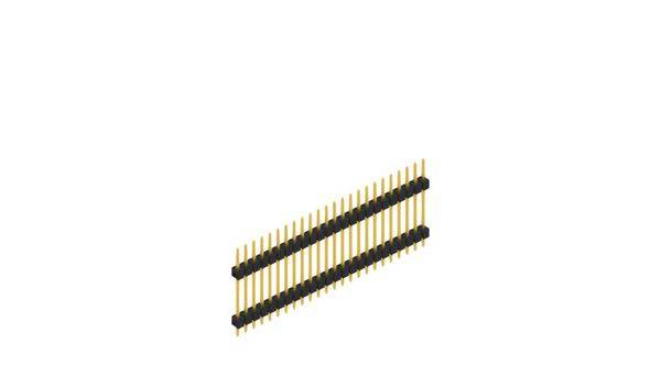 Fischer Elektronik Stiftleiste (Standard) Anzahl Reihen: 1 SL517224G 10St.