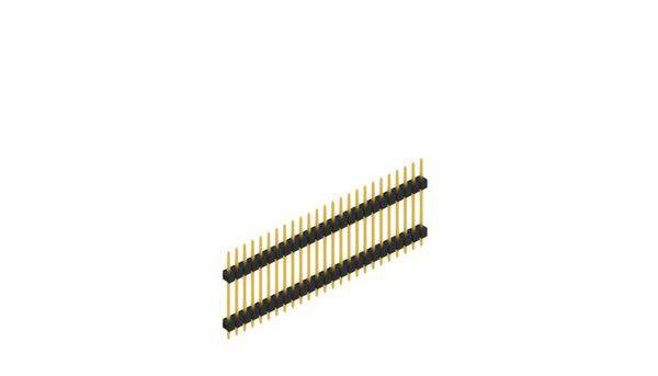Fischer Elektronik Stiftleiste (Standard) Anzahl Reihen: 1 SL517225G 10St.