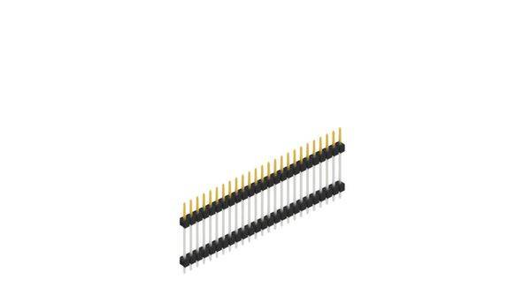 Fischer Elektronik Stiftleiste (Standard) Anzahl Reihen: 1 SL517225S 10St.