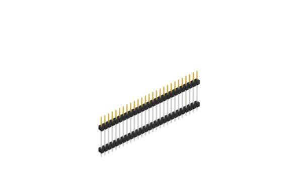 Fischer Elektronik Stiftleiste (Standard) Anzahl Reihen: 1 SL517227S 10St.