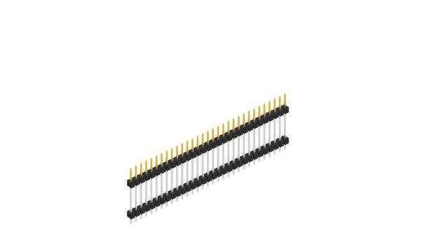 Fischer Elektronik Stiftleiste (Standard) Anzahl Reihen: 1 SL517231S 10St.
