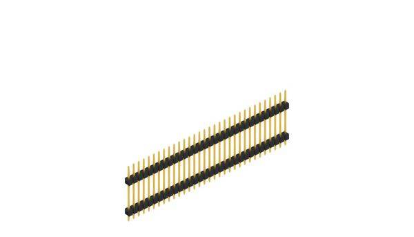 Fischer Elektronik Stiftleiste (Standard) Anzahl Reihen: 1 10056735 10St.