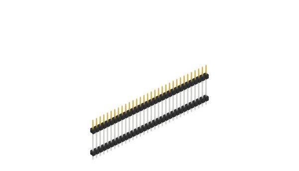 Fischer Elektronik Stiftleiste (Standard) Anzahl Reihen: 1 SL517232S 10St.