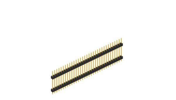Fischer Elektronik Stiftleiste (Standard) Anzahl Reihen: 1 SL517233G 10St.