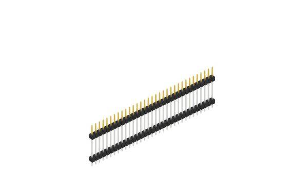 Fischer Elektronik Stiftleiste (Standard) Anzahl Reihen: 1 SL517233S 10St.