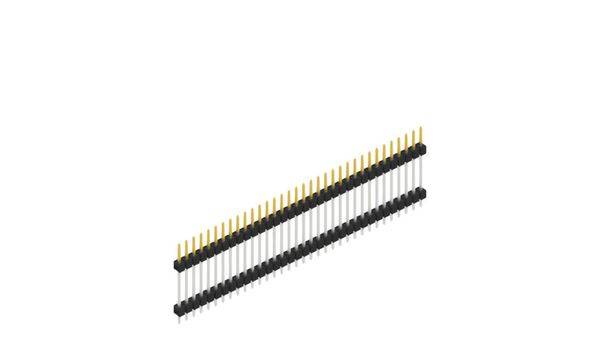 Fischer Elektronik Stiftleiste (Standard) Anzahl Reihen: 1 SL517234S 10St.