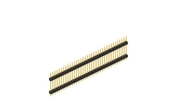 Fischer Elektronik Stiftleiste (Standard) Anzahl Reihen: 1 10056737 10St.