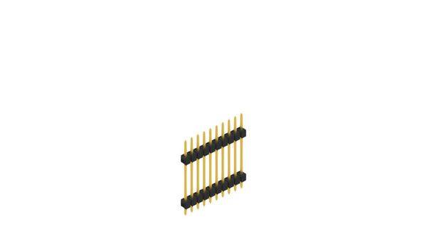 Fischer Elektronik Stiftleiste (Standard) Anzahl Reihen: 1 10056764 10St.