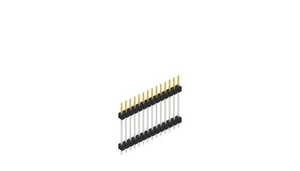Fischer Elektronik Stiftleiste (Standard) Anzahl Reihen: 1 SL519714S 10St.