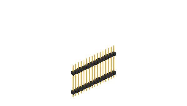 Fischer Elektronik Stiftleiste (Standard) Anzahl Reihen: 1 10056774 10St.