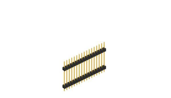 Fischer Elektronik Stiftleiste (Standard) Anzahl Reihen: 1 SL519717G 10St.