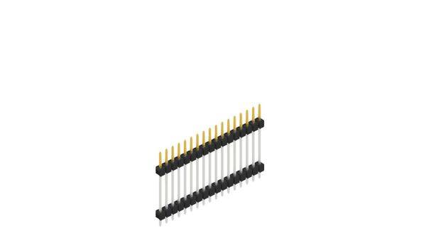Fischer Elektronik Stiftleiste (Standard) Anzahl Reihen: 1 SL519717S 10St.