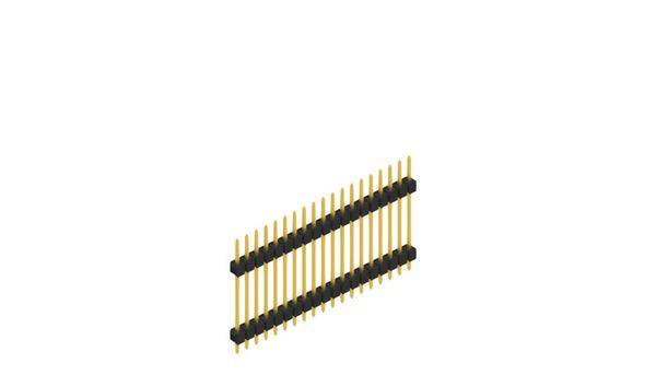 Fischer Elektronik Stiftleiste (Standard) Anzahl Reihen: 1 10056778 10St.