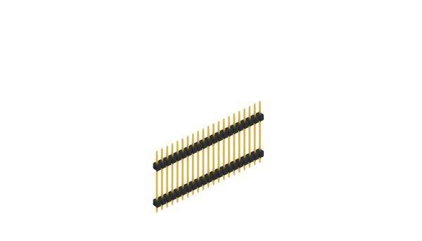 Fischer Elektronik Stiftleiste (Standard) Anzahl Reihen: 1 10056781 10St.