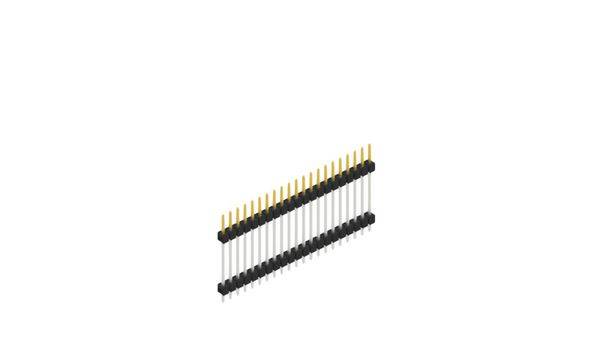 Fischer Elektronik Stiftleiste (Standard) Anzahl Reihen: 1 SL519721S 10St.