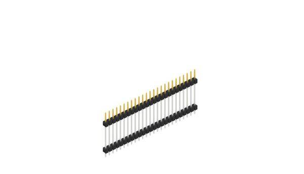 Fischer Elektronik Stiftleiste (Standard) Anzahl Reihen: 1 SL519725S 10St.