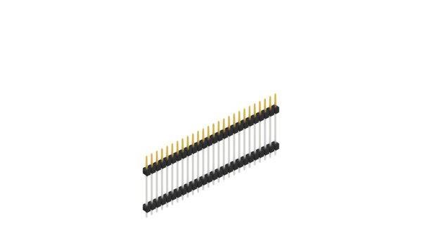 Fischer Elektronik Stiftleiste (Standard) Anzahl Reihen: 1 SL519726S 10St.