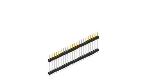 Fischer Elektronik Stiftleiste (Standard) Anzahl Reihen: 1 SL519728S 10St.