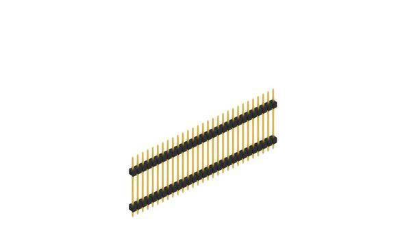 Fischer Elektronik Stiftleiste (Standard) Anzahl Reihen: 1 SL519729G 10St.