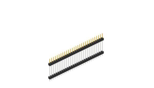Fischer Elektronik Stiftleiste (Standard) Anzahl Reihen: 1 SL519729S 10St.
