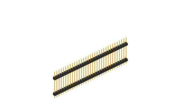 Fischer Elektronik Stiftleiste (Standard) Anzahl Reihen: 1 SL519733G 10St.