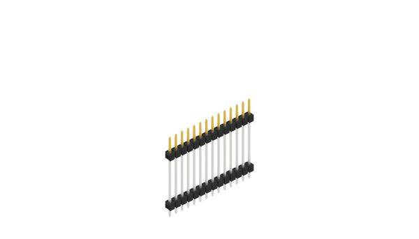 Fischer Elektronik Stiftleiste (Standard) Anzahl Reihen: 1 SL522314S 10St.