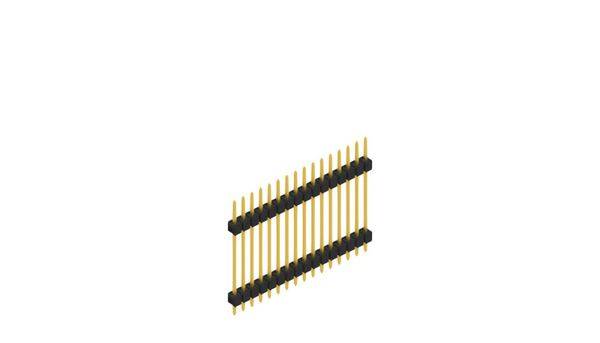 Fischer Elektronik Stiftleiste (Standard) Anzahl Reihen: 1 10169026 10St.