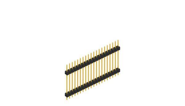 Fischer Elektronik Stiftleiste (Standard) Anzahl Reihen: 1 10056823 10St.