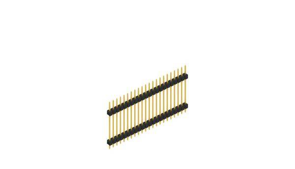 Fischer Elektronik Stiftleiste (Standard) Anzahl Reihen: 1 SL522322G 10St.