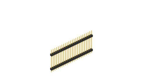 Fischer Elektronik Stiftleiste (Standard) Anzahl Reihen: 1 SL522324G 10St.