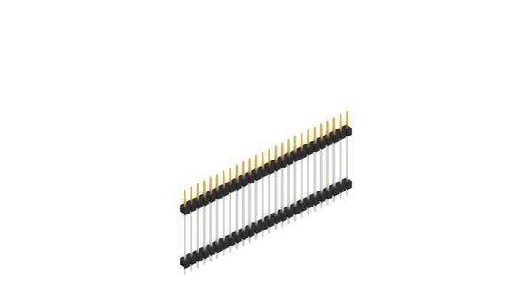 Fischer Elektronik Stiftleiste (Standard) Anzahl Reihen: 1 SL522326S 10St.